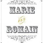 Logo mariage vintage