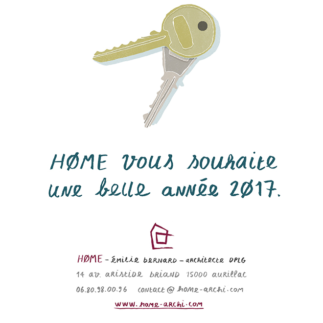 Carte de vœux home 2017